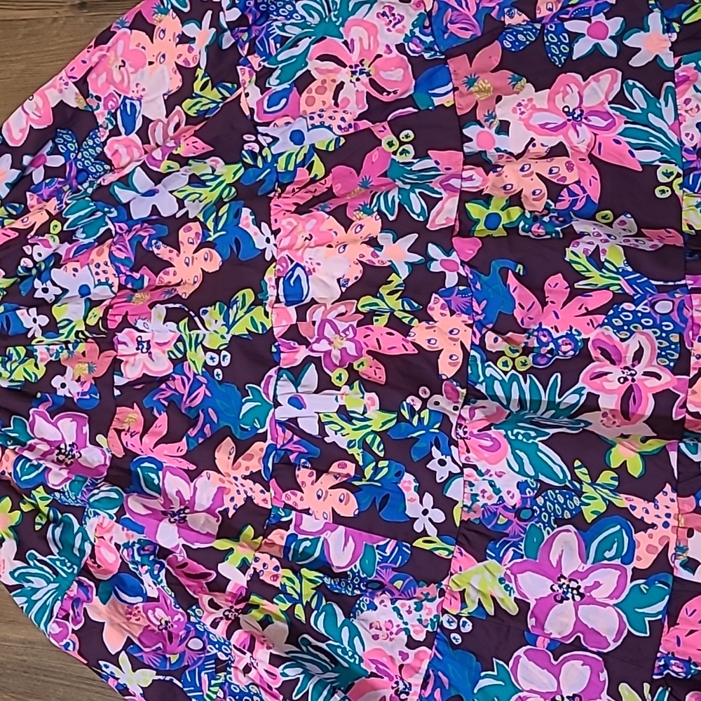 Lilly Pulitzer women,s Floral Dress in Pink‎ and Blue used exelente condition. - Picture 4 of 16